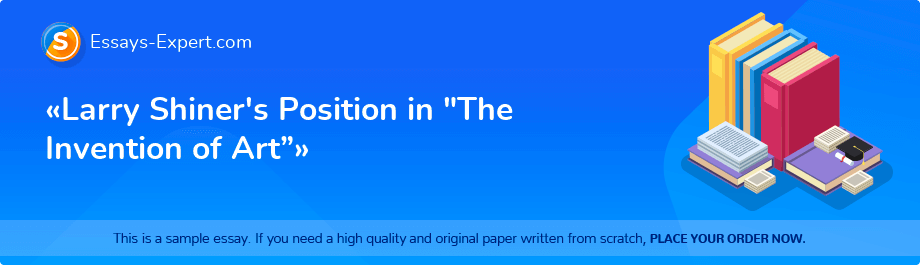 «Larry Shiner's Position in 