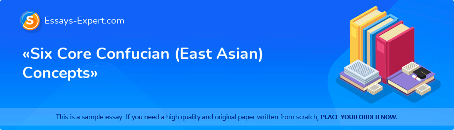 «Six Core Confucian (East Asian) Concepts»